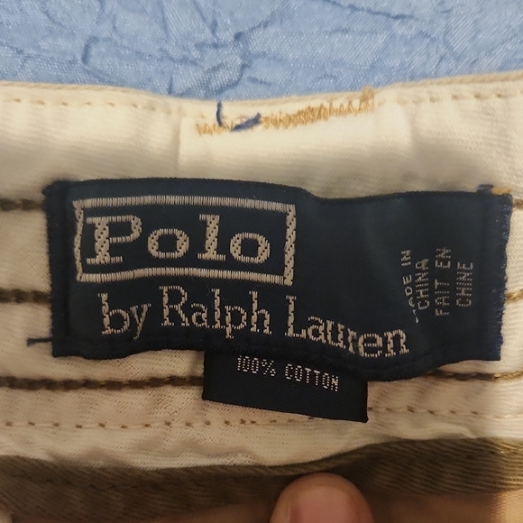 Ralph Lauren Tan Cargo Shorts Casual Cotton Blend - Picture 2 of 4
